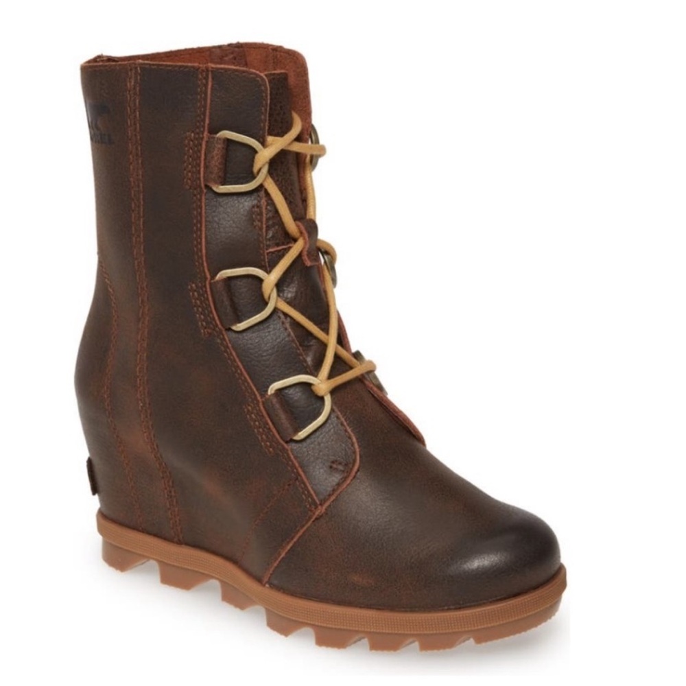 Sz 6.5 Sorel Joan of arctic wedge in brown new